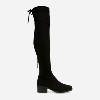 Muszkieterki damskie zamszowe na słupku za kolano Steve Madden Salvage Boot SM11002697-001 36 22.2 cm Czarne (8720857161687)