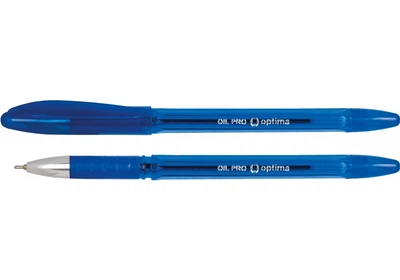 Ручка масляна OPTIMA 15616-02 Oil Pro 0,5 синя (12) /O15616-02/
