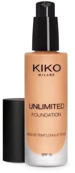 Podkład Kiko Milano Unlimited Foundation SPF 15 Neutral 40 trwały 30 ml (8025272627535)