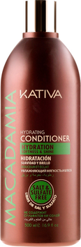 Бальзам для волосся Kativa Macadamia Hydrating Conditioner 355 мл (7750075058279)