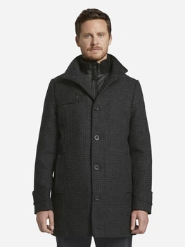 Пальто мужское Tom Tailor 180200 2XL Черное с серым (2200004784441)