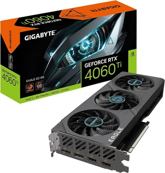 Відеокарта GIGABYTE GeForce RTX 4060 Ti 8192Mb EAGLE (GV-N406TEAGLE-8GD)