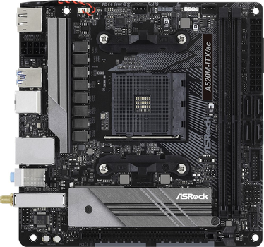 Płyta główna ASRock A520M-ITX/ac (AM4, AMD A520, PCI-Ex16)