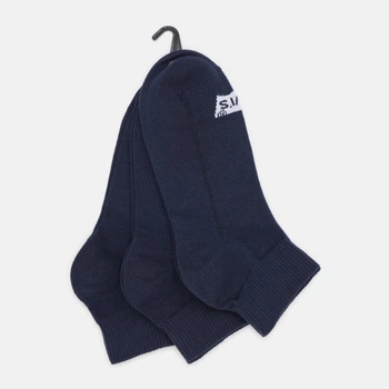 Набор женских носков коротких хлопковых Levi's Mid Cut Batwing Logo Recycled Cotton 3P 701224673-004 коттон 35-38 3 пары Navy (8720245507240)