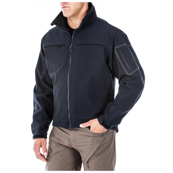 Куртка тактична для штормової погоди 5.11 Tactical Chameleon Softshell Jacket Dark Navy 2XL (48099INT-724)