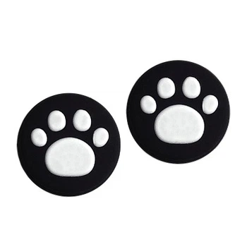 Силіконові накладки на стіки Лапки (Black/White) для геймпадів Sony DualShock PS4 / DualSense PS5 / Xbox Series|One (2шт.) [397761027]