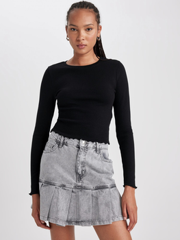 Лонгслив DeFacto Y9870AZ-BK81 XS Black (8683524947321)