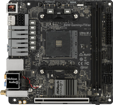 Płyta główna ASRock Fatal1ty B450 Gaming-ITX/ac (AM4, AMD B450, PCI-Ex16)
