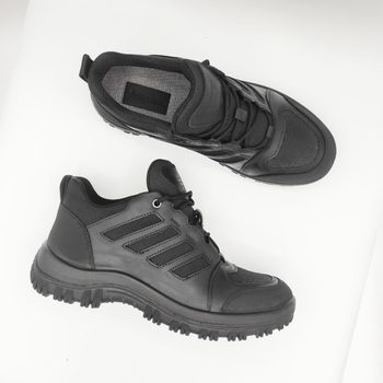 Тактичні черевики Footprints чорна шкіра 42(27)