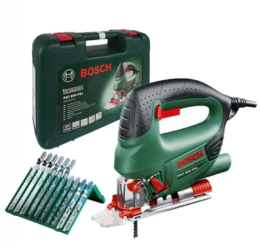 Лобзик Bosch PST 800 PEL Compact + 10 пилок + кейс (06033A0101)