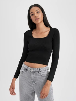Джемпер женский DeFacto B3819AX-BK27 XL Black (8683524135919)