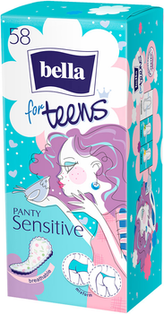Щоденні гігієнічні прокладки Bella Panty for Teens Sensitive 58 шт (5900516313029)