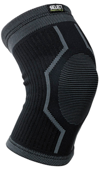 Наколенник Select Elastic Knee Support L Черно-серый (5703543231409)