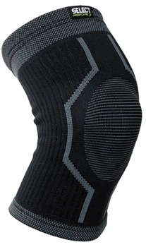 Наколенник Select Elastic Knee Support XL Чёрно-серый (5703543231416)