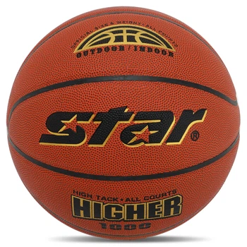 Мяч баскетбольный PU №7 STAR HIGHER 1000 (PU, бутил, оранжевый) (BB4647_Помаранчевий)
