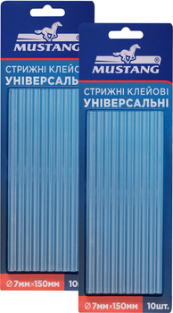 Клеевые стержни Mustang STICK IT 7 мм х 150 мм 10 шт/блистер х 2 шт (HMS7150B)