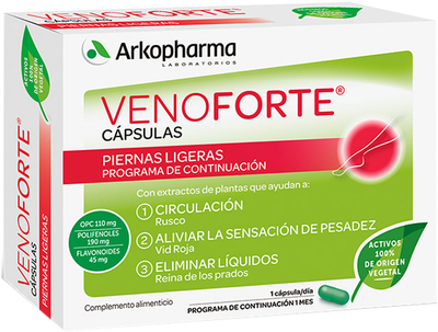 Suplement diety Arkopharma Venoforte 30 kapsułek (3578830112691)