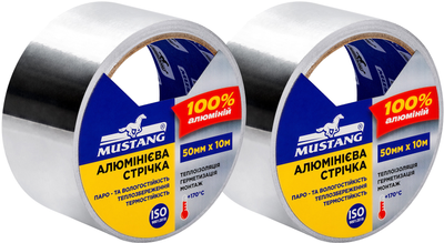 Алюминиевая лента Mustang 50 мм х 10 м х 2 шт (ALT5010)