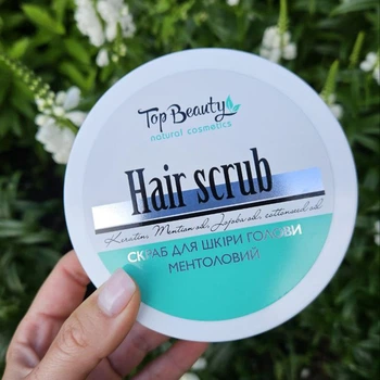 Скраб-пілінг для шкіри голови Top Beauty Hair Scrub ментоловий 250 мл