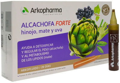 Suplement diety Arkopharma Arkofluido Artichoke Forte 20 ampułek (3578830119737)