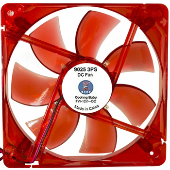 Кулер для корпуса Cooling Baby 9025 4PS red