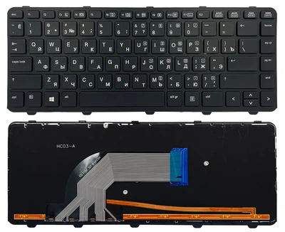 Клавіатура NSK-CP0SW HP ProBook чорна Підсвітка Original PRC
