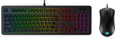 Комплект Lenovo Legion KM300 RGB Gaming Combo Keyboard and Mouse UA Black (GX31L16652)