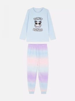 Пижама (кофта+штаны) флисовая голубая Donut Primark 166см (400093342)