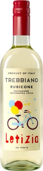 Вино LETIZIA Trebbiano IGT Rubicone белое полусладкое 0.75 л 9.5% (8033116401272)
