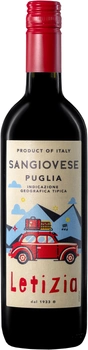 Вино LETIZIA Sangiovese IGT Puglia красное полусладкое 0.75 л 9.5% (8033116409254)