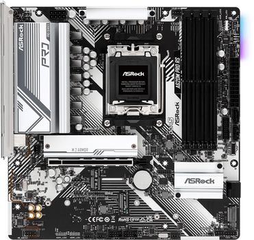 Материнська плата ASRock A620M Pro RS (AM5, AMD A620, PCI-Ex16)