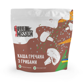 Гречка Food Mission з грибами (GT-HRECHKAGRIB)