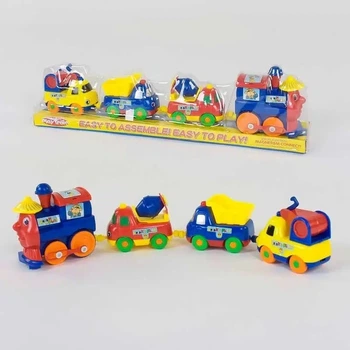 Паровоз игрушечный с магнитиками. На батарейках (M 0374 U)