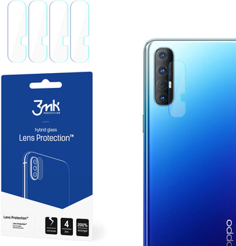 Zestaw szkieł hartowanych 3MK Lens Protection na aparat Oppo Reno 3 Pro 4 szt (5903108297097)