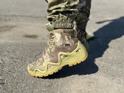Тактичні армійські берці AK військові демісезонні берці Tactic чоловічі черевики Waterproof мультикам 46 розмір (Berc-AK-multicam-46)