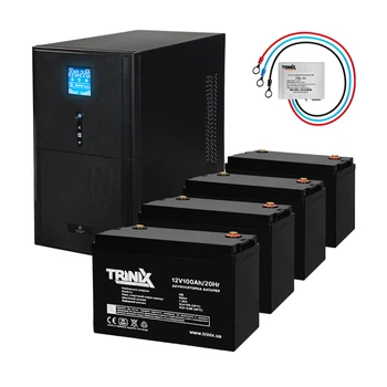 Комплект резервного живлення Kraft PSW3000VA/2400W(LCD)48V UPS + батарея 5080 Вт*г (42-00064-1)