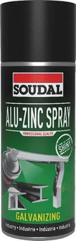 Антикоррозионный алюмоцинковый аэрозоль глянцевый Soudal Alu-Zinc Spray 400 мл (000090000000100AZS)