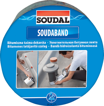 Лента битумная кровельная уплотнительная 7.5 см Soudal Soudaband 10 м Графитовая (00004000000SB0750G)