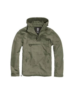Армейская водонепроницаемая куртка анорак с капюшоном Brandit Олива XL (9902138) Kali