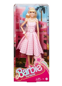 Кукла Barbie The Movie Perfect Day Марго Робби в клетчатом платье HPJ96