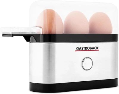 Яйцеварка Gastroback 42800 Металлик/Черный 350 Вт + автоотключение