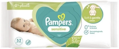 Chusteczki nawilżane Pampers Sensitive Baby Wipes 52 szt (8006540523056)