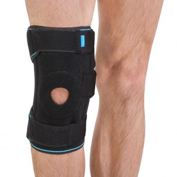 Ортез на коленный сустав, со спиралевидными ребрами жесткости Алком 4054 р.1 Черный