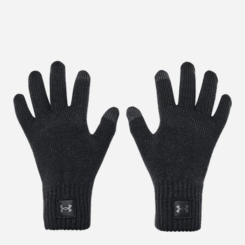 Перчатки мужские вязаные с сенсорными пальцами Under Armour UA Halftime Gloves 1373157-001 L-XL Серые (196039119636)
