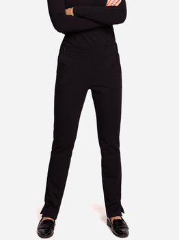 Spodnie slim fit damskie BeWear B124 90850 XL Czarne (5903068447907)