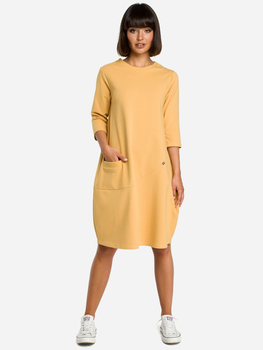 Sukienka tunika damska BeWear B083 87069 XL Żółta (5903068416989)