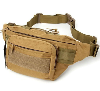 Военная поясная сумка тактическая с molle армейская сумка бананка Tactic штурмовая сумка поясная Койот (9000-coyote)