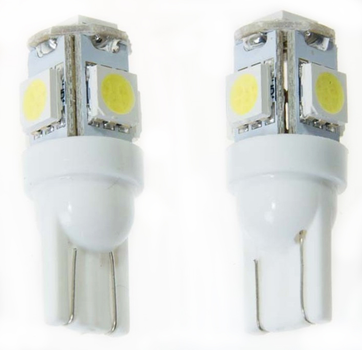 Автомобільна лампа Bottari LED T10W 5 SMD 12 В 5 Вт 2 шт (B17875)