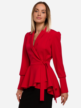 Піджак подовжений жіночий Made Of Emotion M529 XL Red (5903068490378)