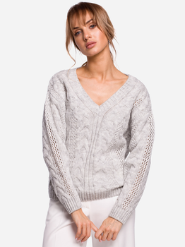 Пуловер жіночий Made Of Emotion M510 L/XL Сірий (5903068466526)